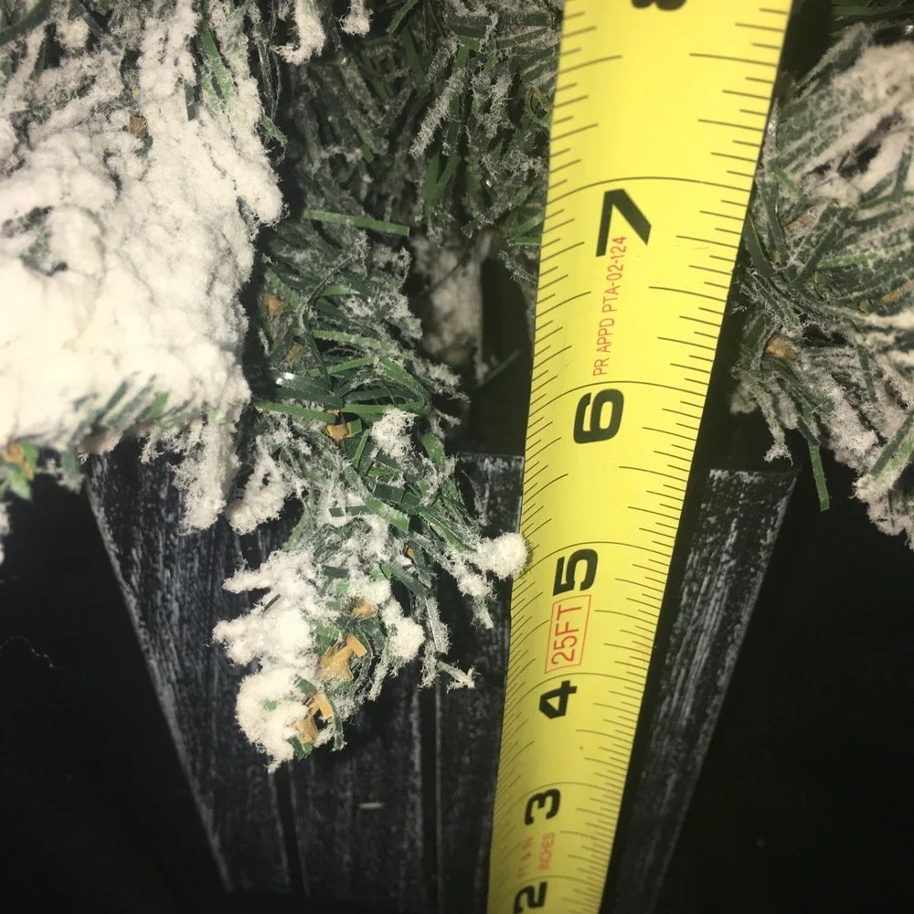 Vintage Flocked Green Artificial Christmas Tree  25
